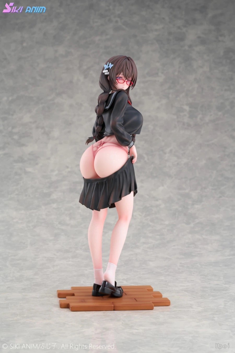 Girl with flashy underwear illustrated by Fujiko
