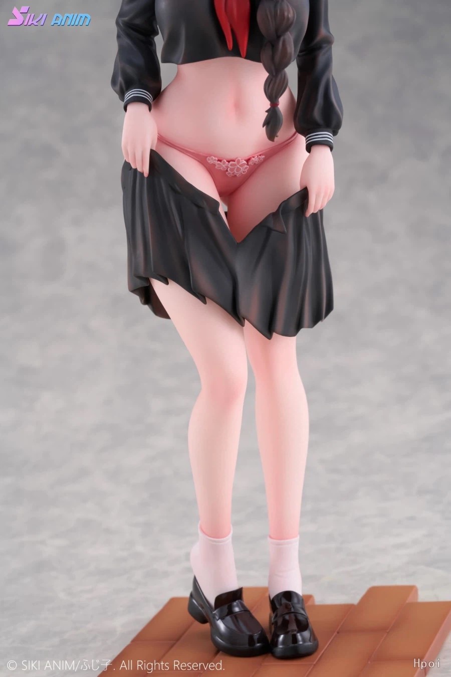 Girl with flashy underwear illustrated by Fujiko