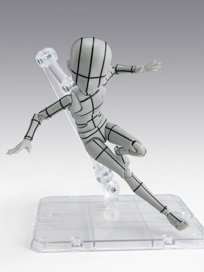 SHFiguarts Body-kun & Body-chan -Ken Sugimori- Edition-Wireframe- (Gray Color Ver.)
