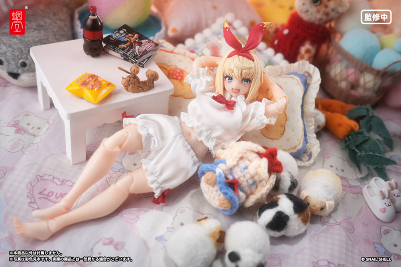 Puff Sleeves Loungewear (White)