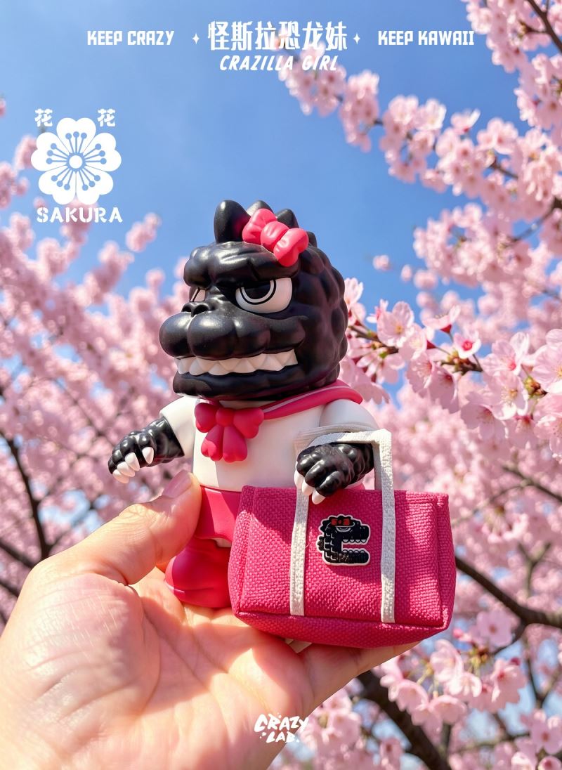 James Lee - Mini Crazilla Girl - Spring Cherry Blossom Limited Edition