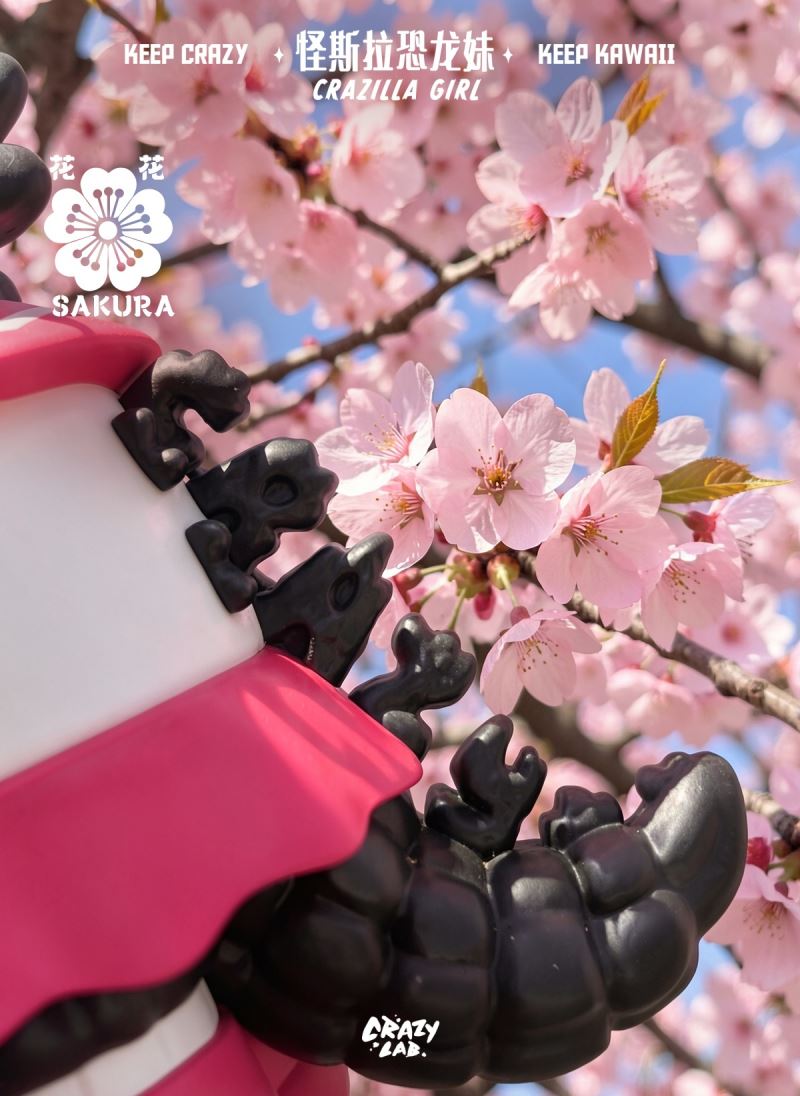 James Lee - Mini Crazilla Girl - Spring Cherry Blossom Limited Edition