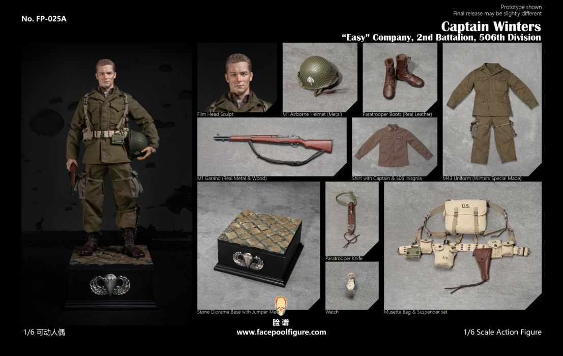WWII US Airborne Division E Company Commander 1/6