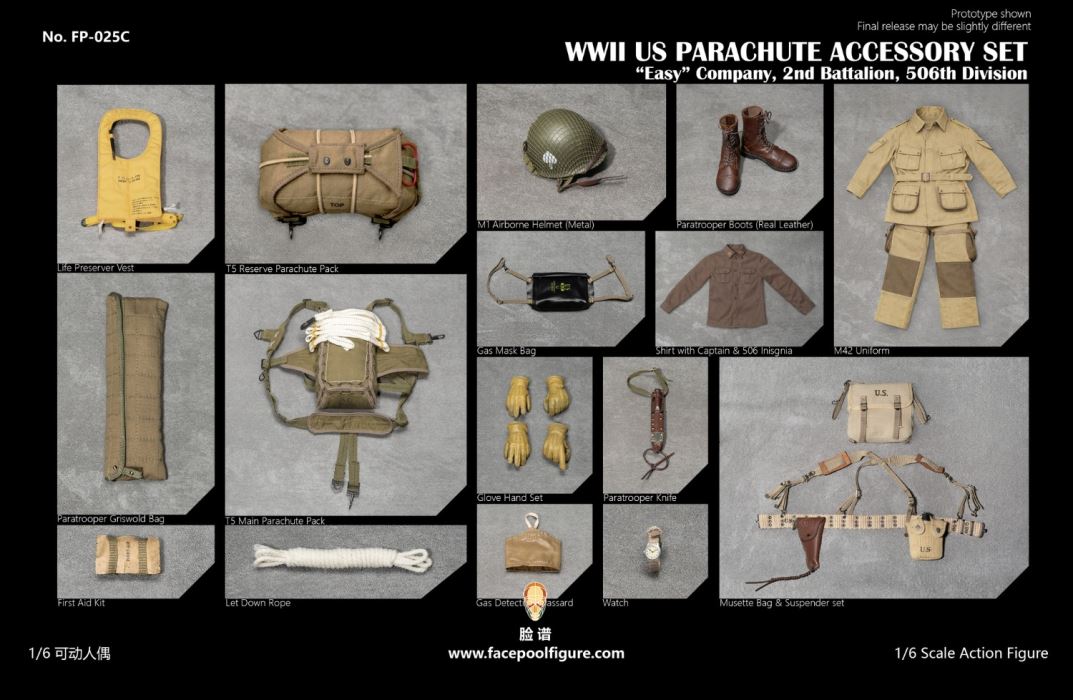 WWII US Airborne Division E Company Commander 1/6