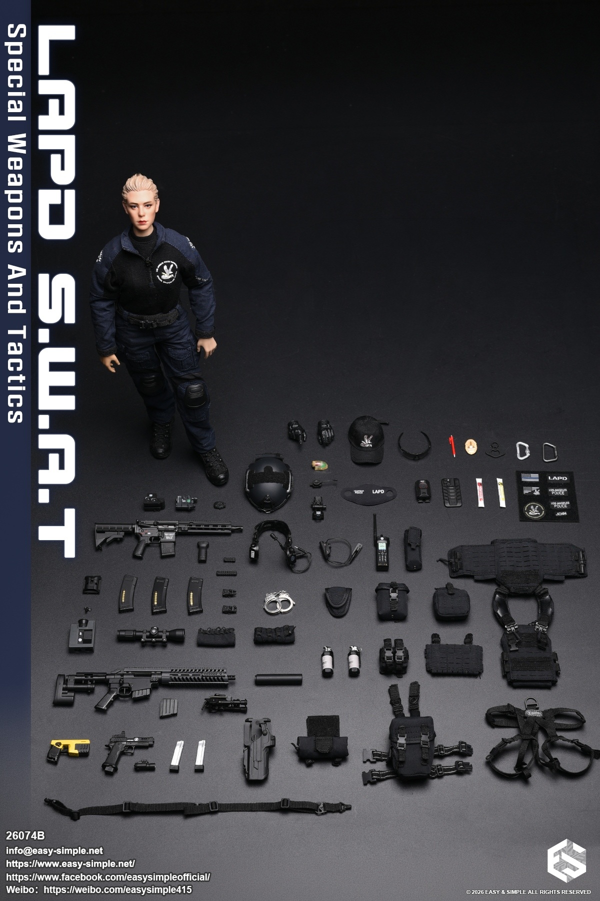 LAPD SWAT Female Team Member [Type B] 1/6