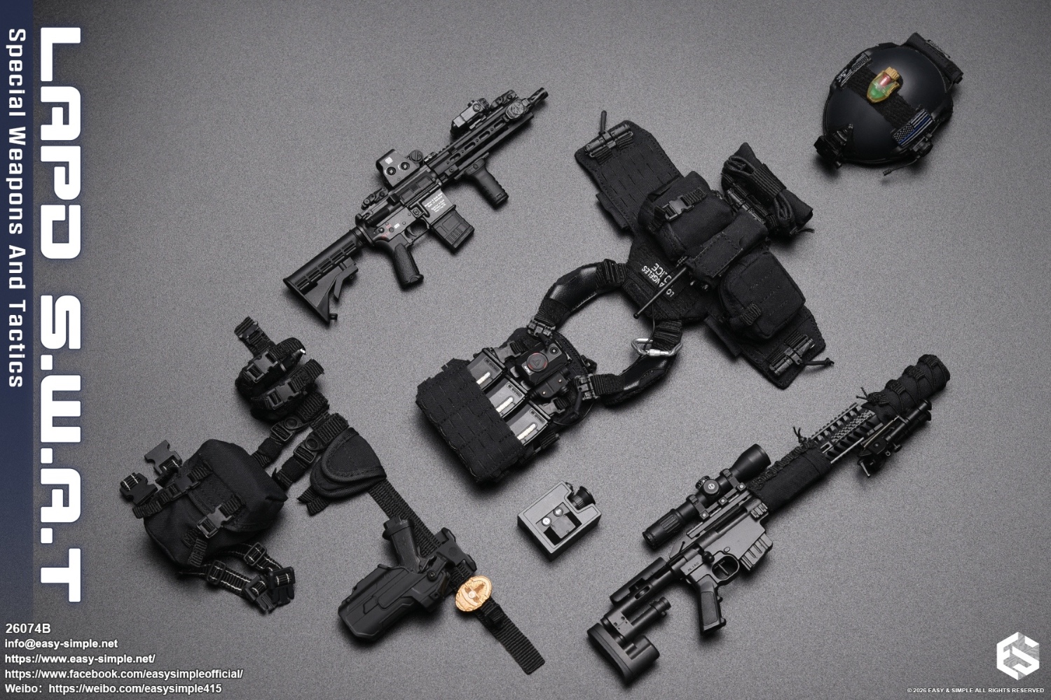 LAPD SWAT Female Team Member [Type B] 1/6