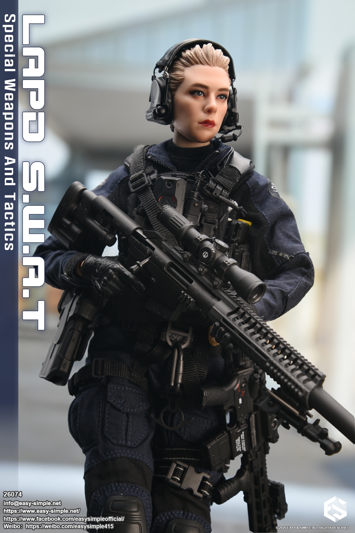 LAPD SWAT Female Team Member [Type B] 1/6