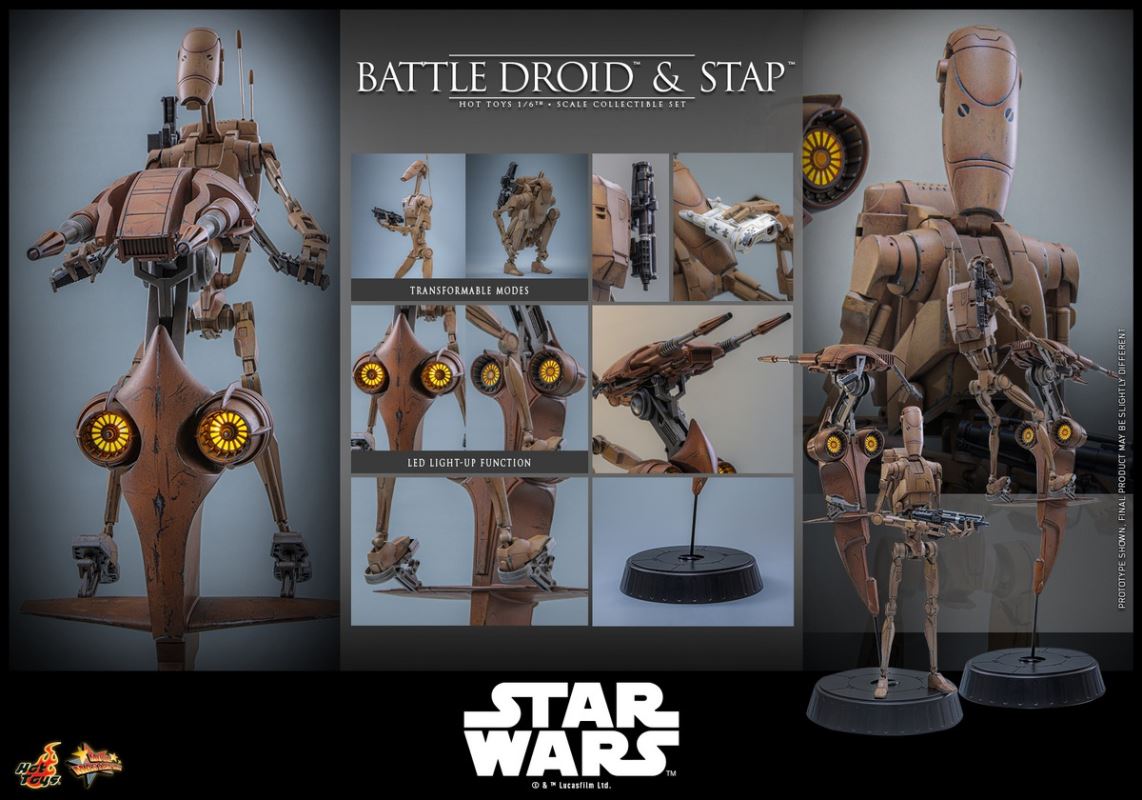 Star Wars: Episode I – The Phantom Menace - Battle Droid & STAP 1/6