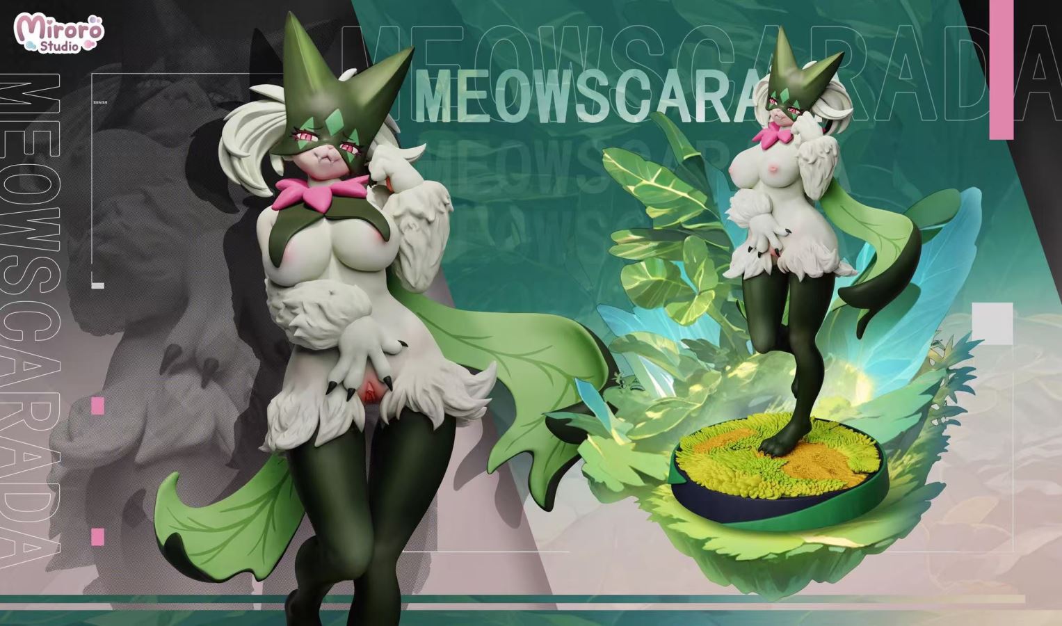 Meowscarada & Gardevoir 1/6