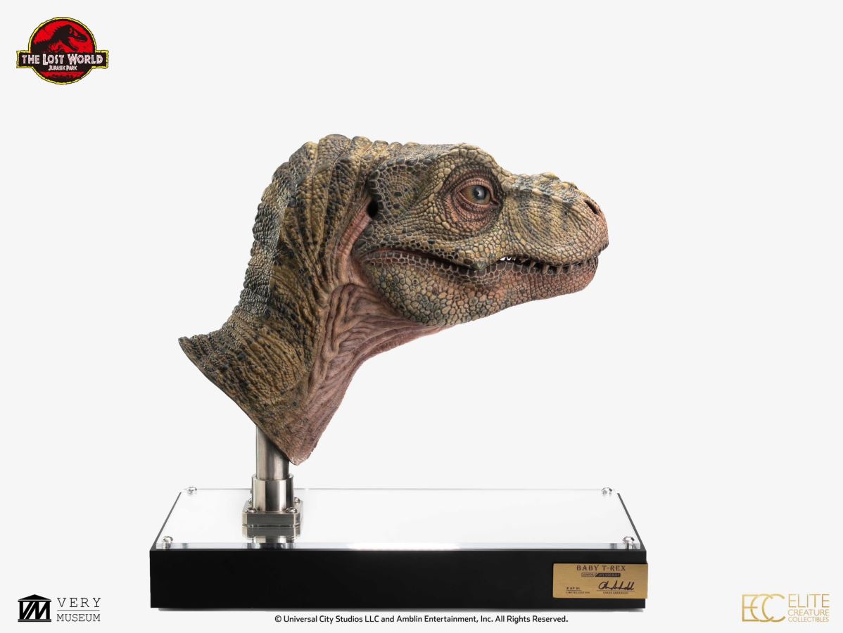 Junior T-rex Bust Prop (Jurassic Park : The Lost World)