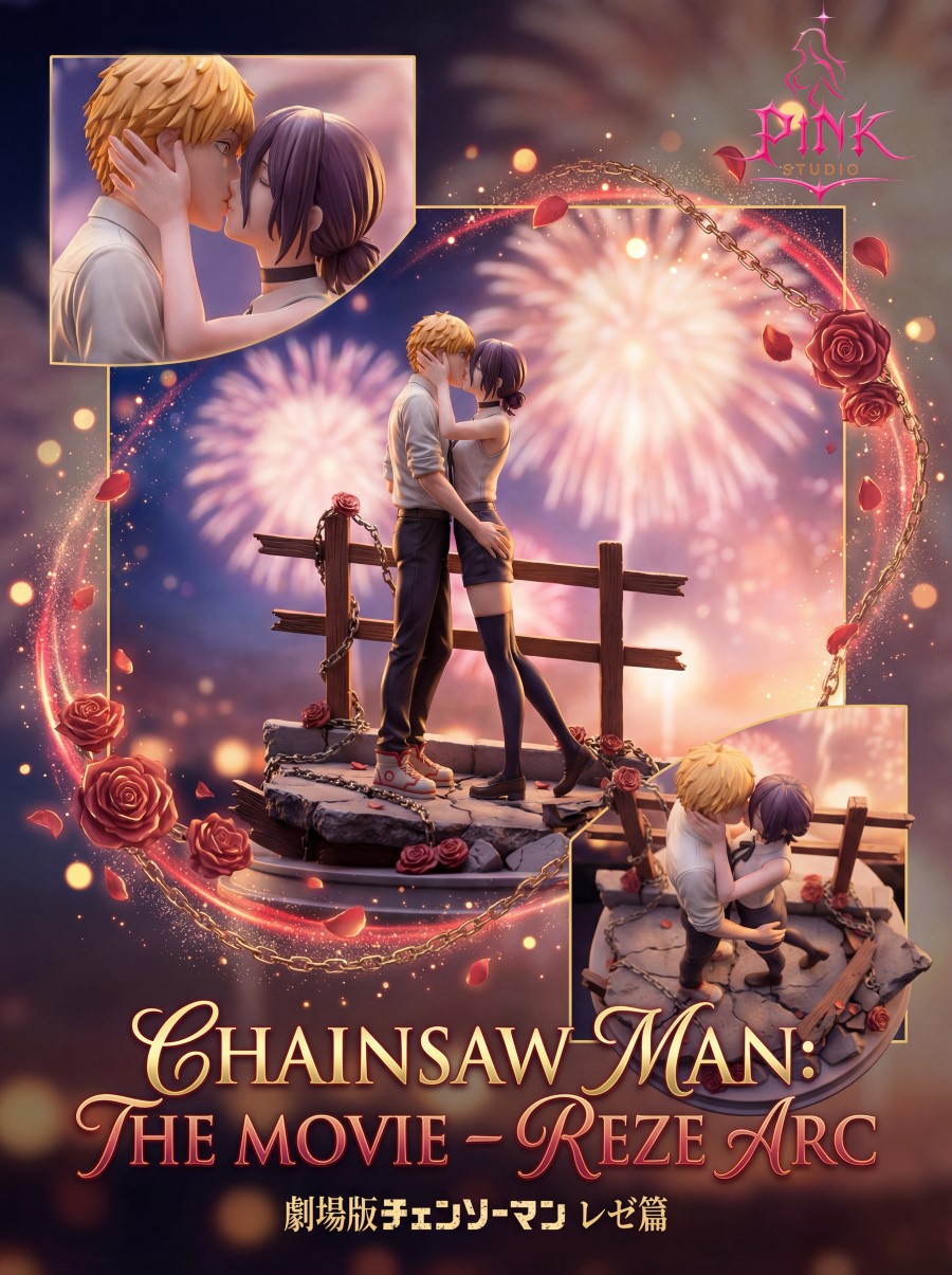 Denji x Reze Kiss of Fireworks - Chainsaw Man