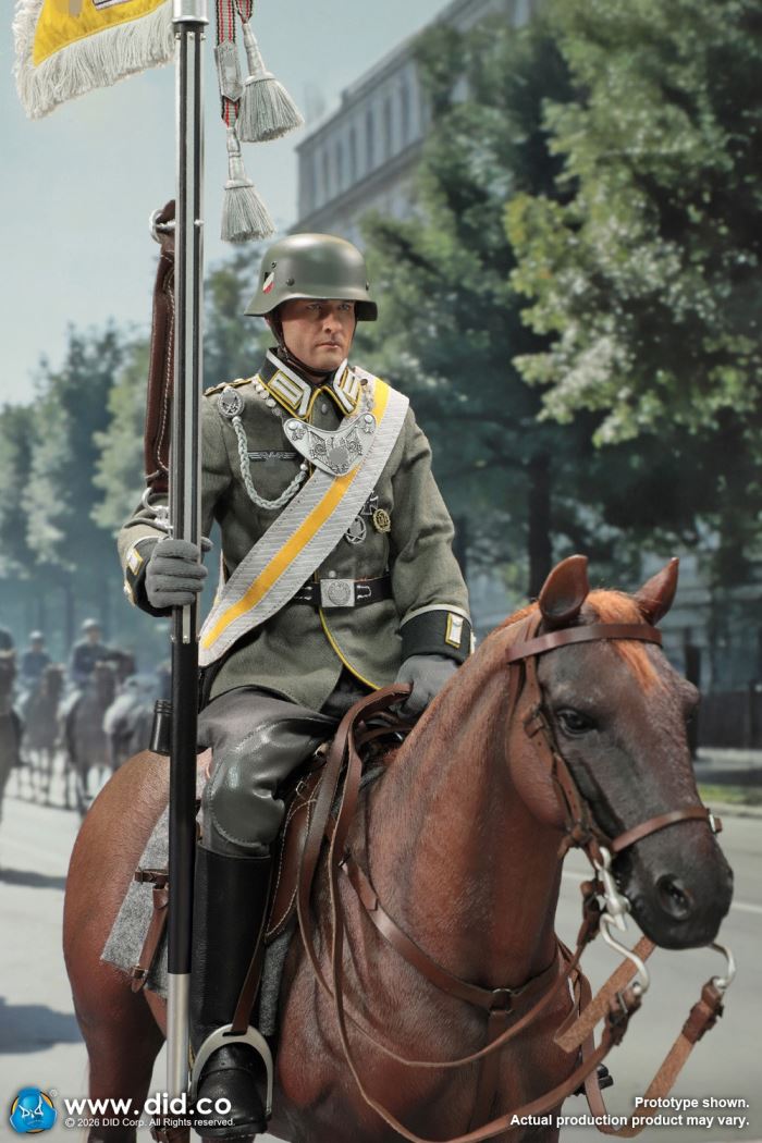 Brown WWII German Military Horse 1/6
