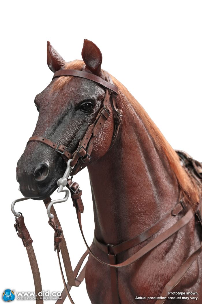Brown WWII German Military Horse 1/6