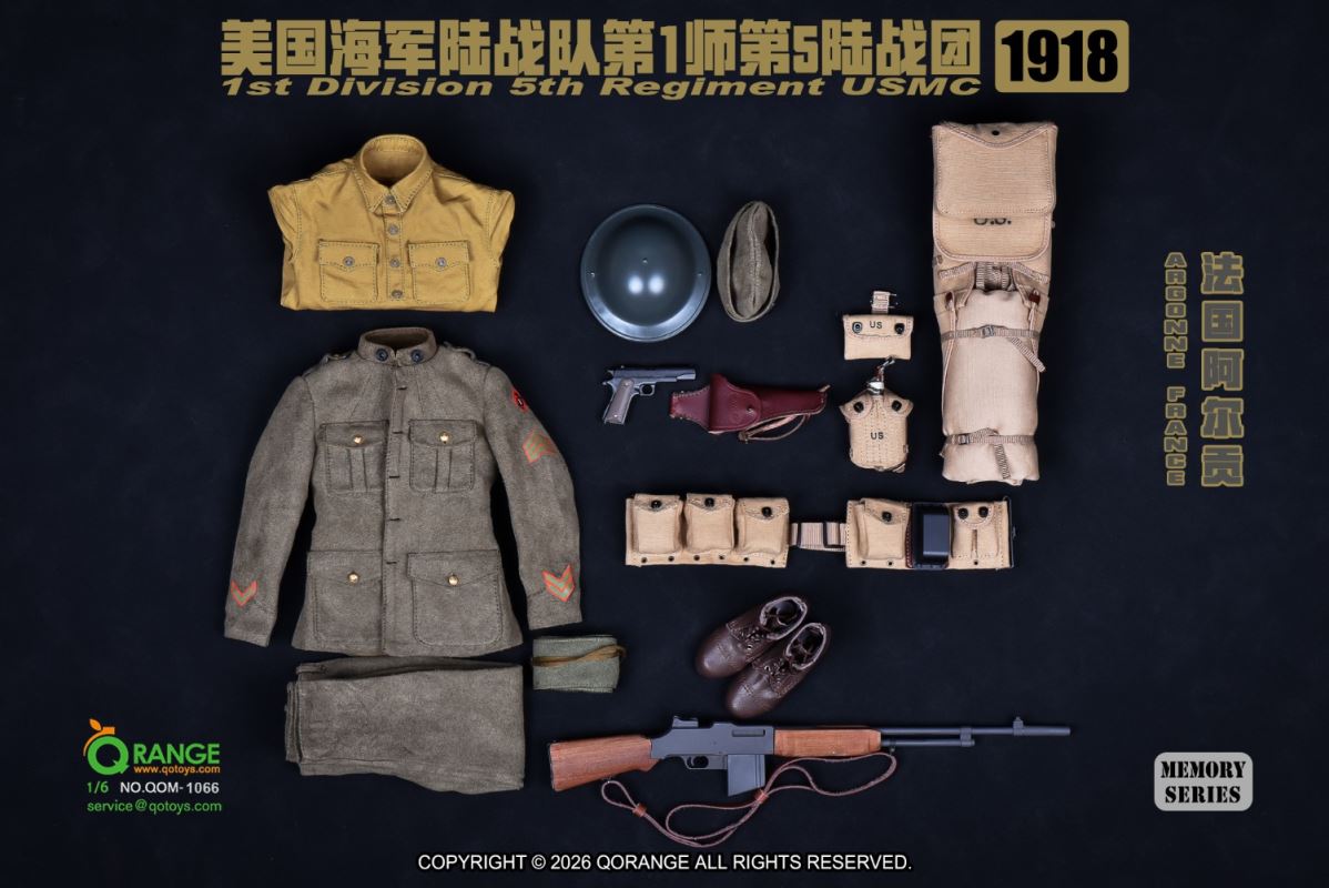 USMC 1st Division 5th Regiment in Argonne France 1918 [QOM-1066] 1/6