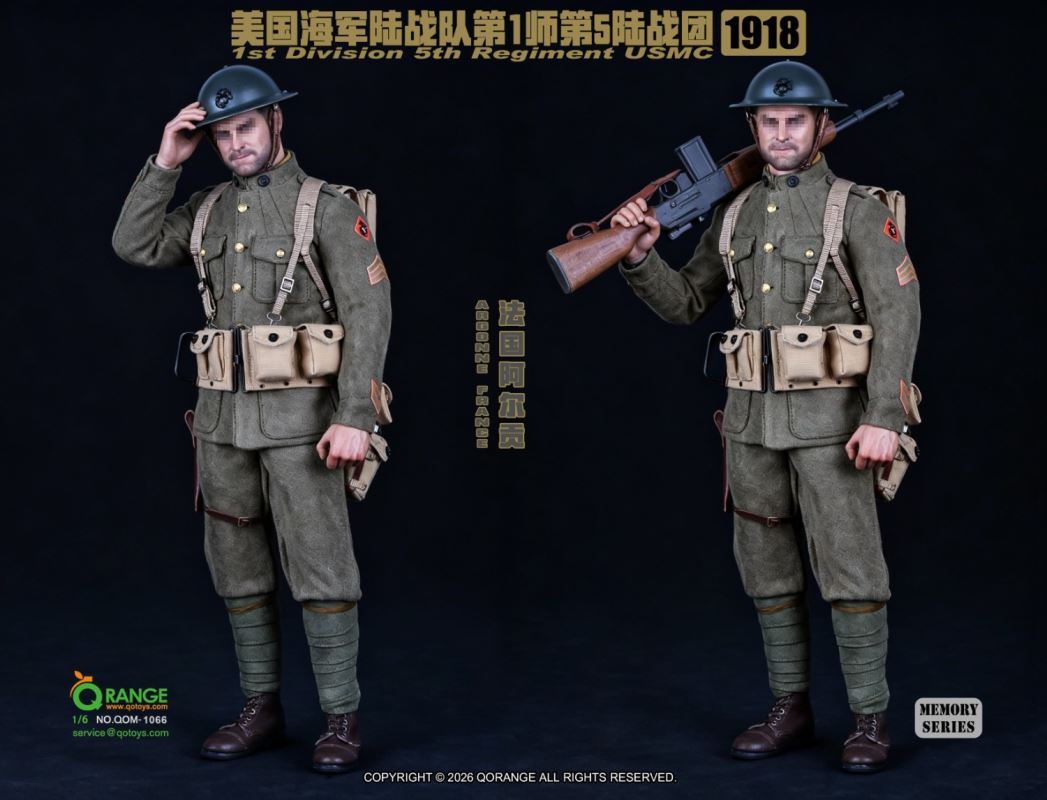 USMC 1st Division 5th Regiment in Argonne France 1918 [QOM-1066] 1/6