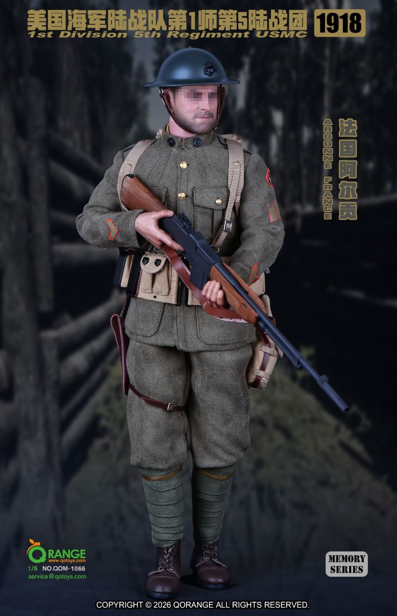 USMC 1st Division 5th Regiment in Argonne France 1918 [QOM-1066] 1/6
