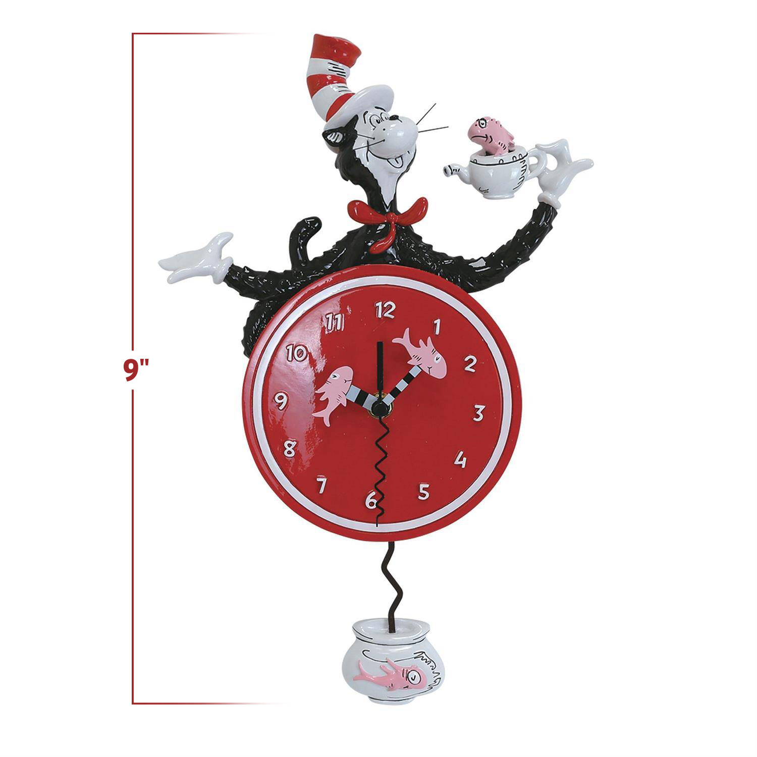 Cat in the Hat Wall Clock