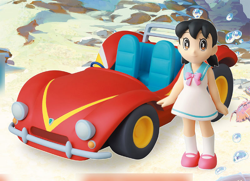 Ultra Detail Figure UDF Movie Doraemon Nobita and the New Castle of the Undersea Devil Doraemon & Shizuka & Underwater Buggy