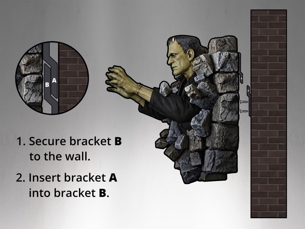 Frankenstein Wall Sculpture