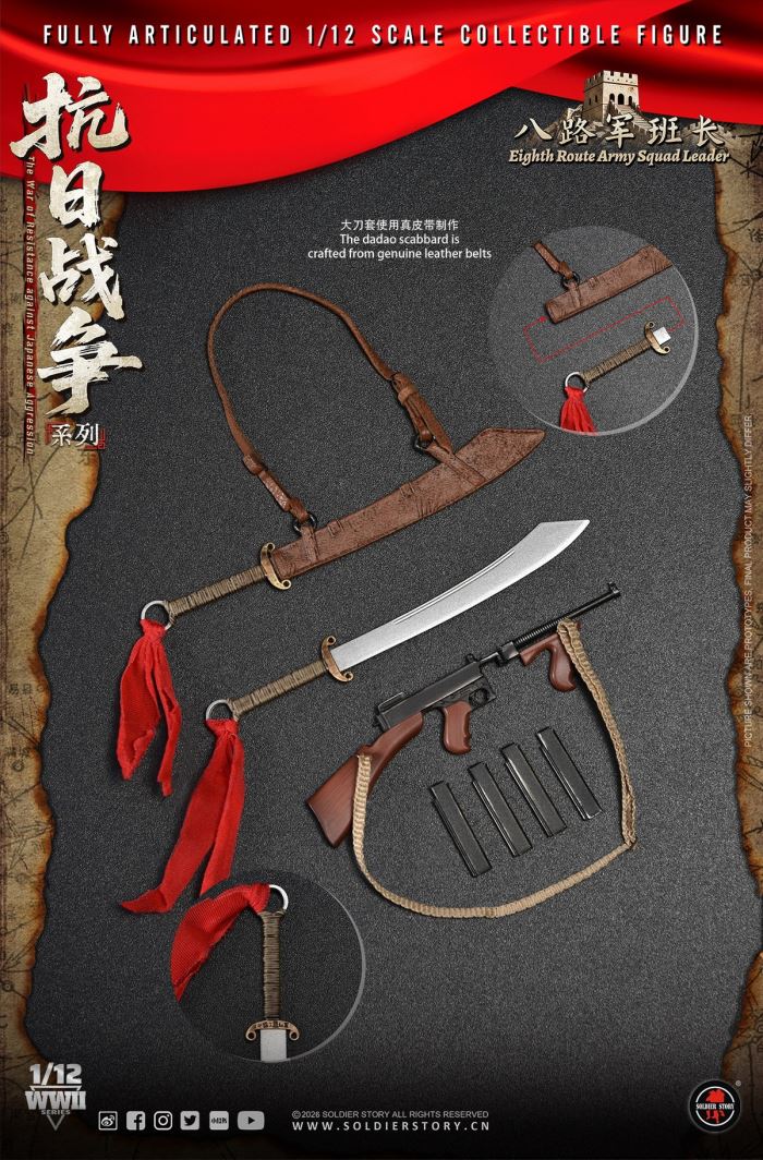 Eighth Route Army Anti-Japanese War - Squad Leader & Soldier 1/12