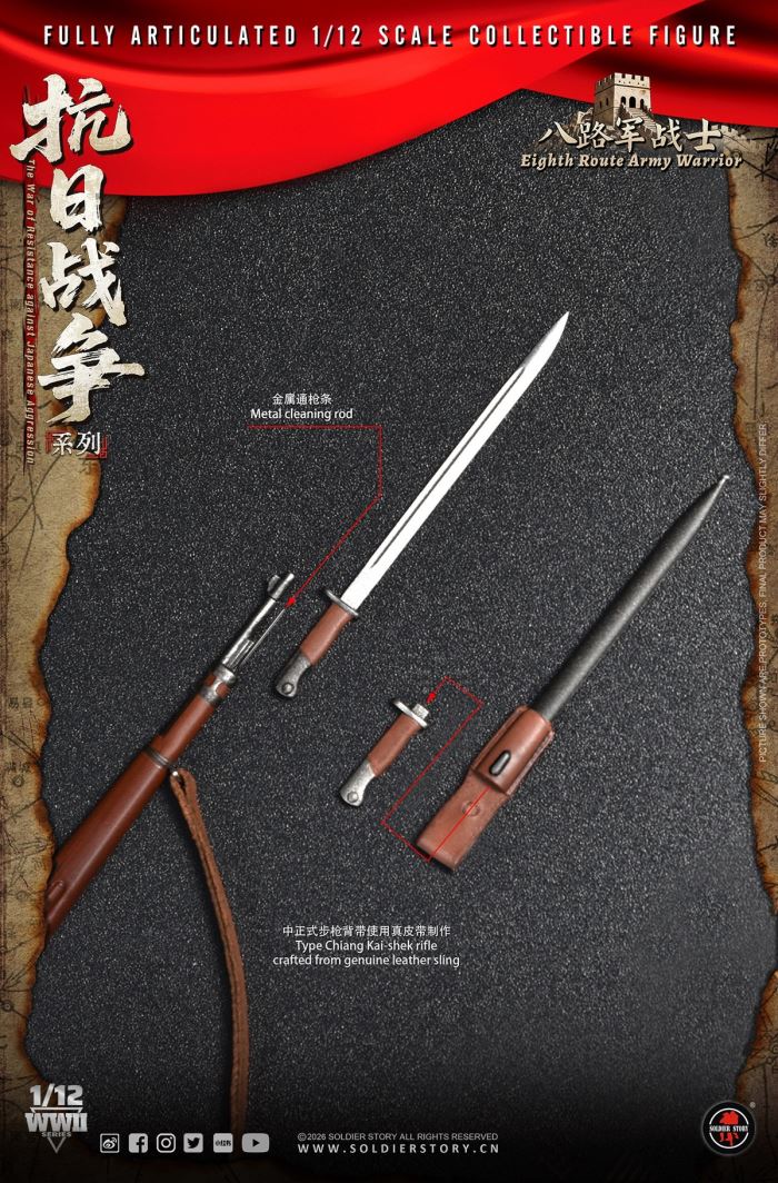 Eighth Route Army Anti-Japanese War - Squad Leader & Soldier 1/12