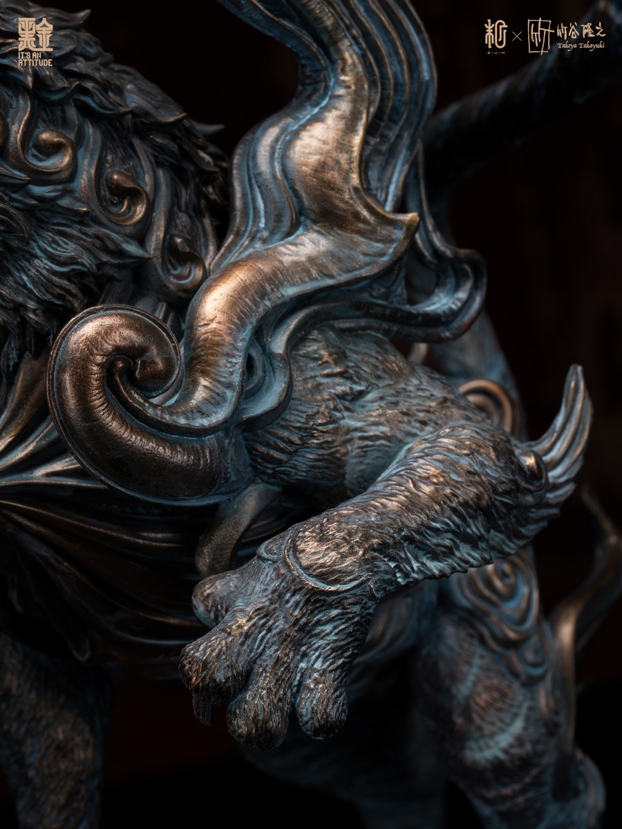 Four Gods Seals - White Tiger Black Gold Paint Version