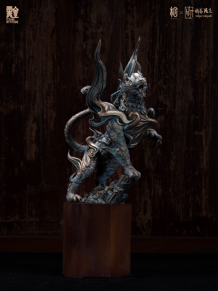 Four Gods Seals - White Tiger Black Gold Paint Version