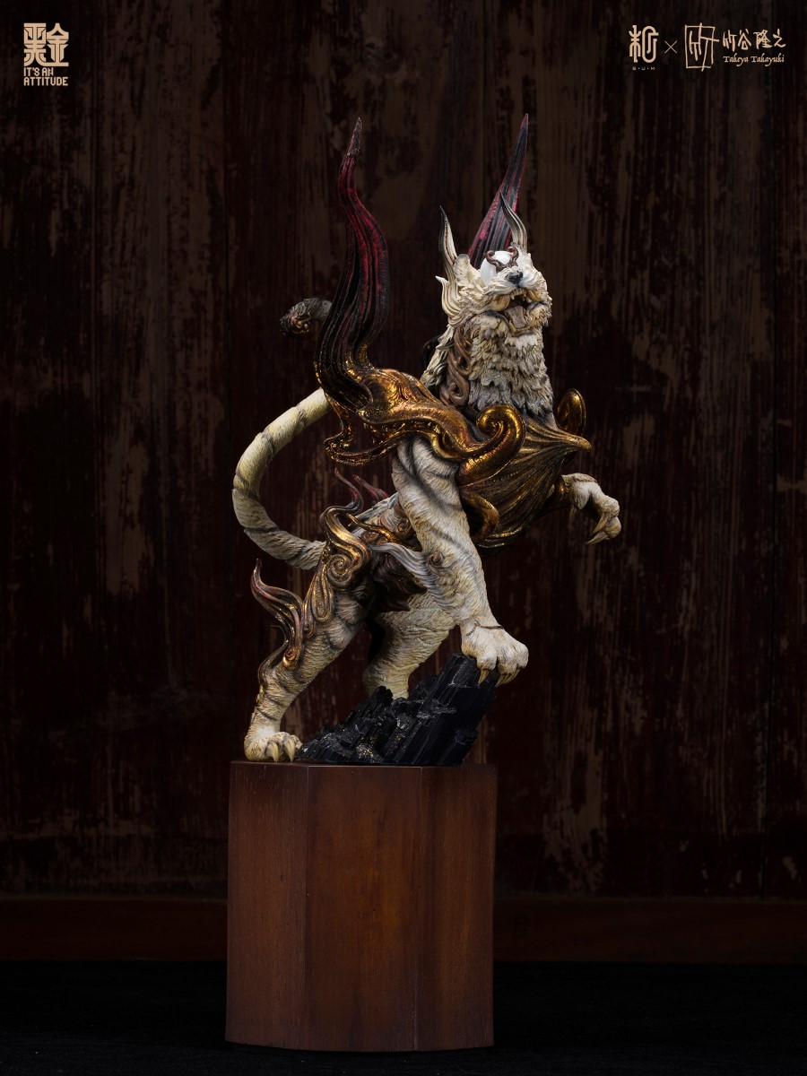 Four Gods Seals - White Tiger Black Gold Paint Version