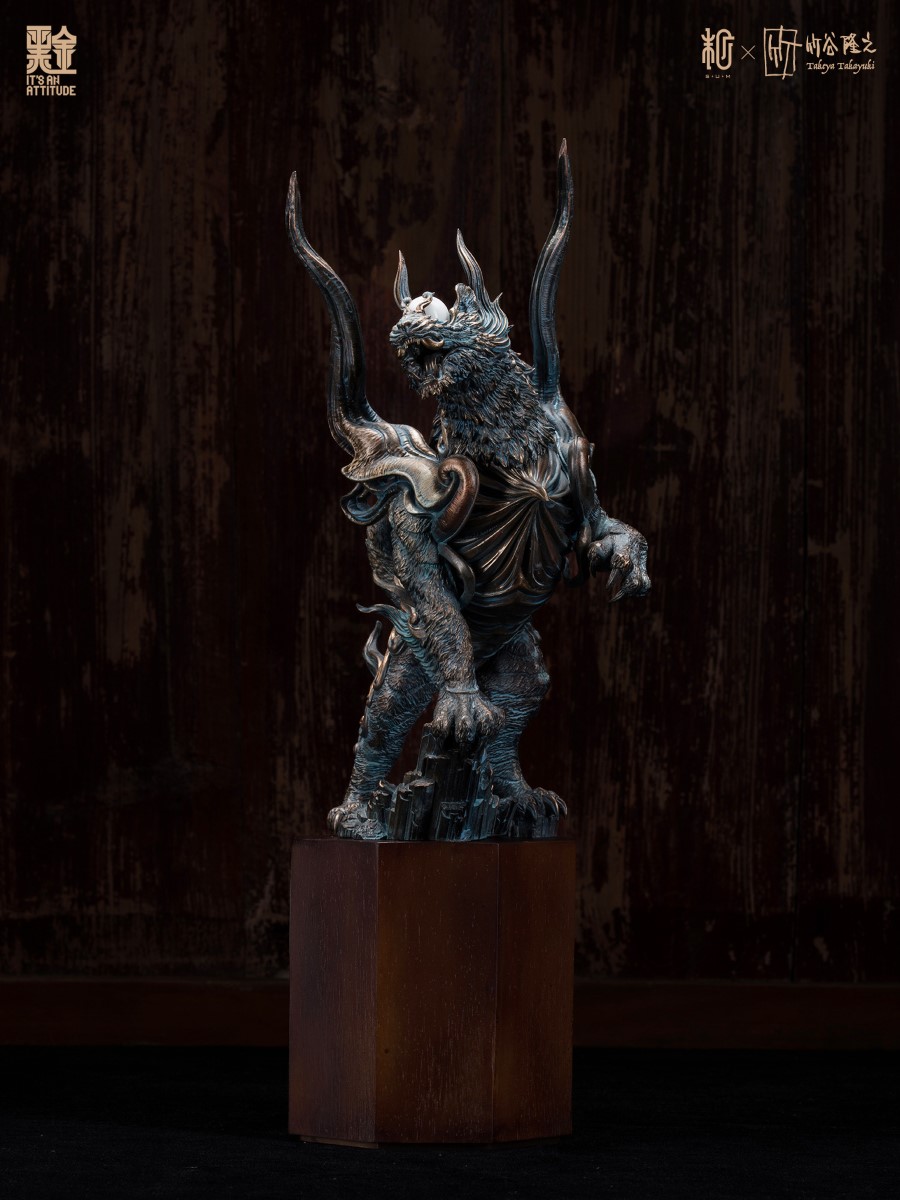 Four Gods Seals - White Tiger Black Gold Paint Version