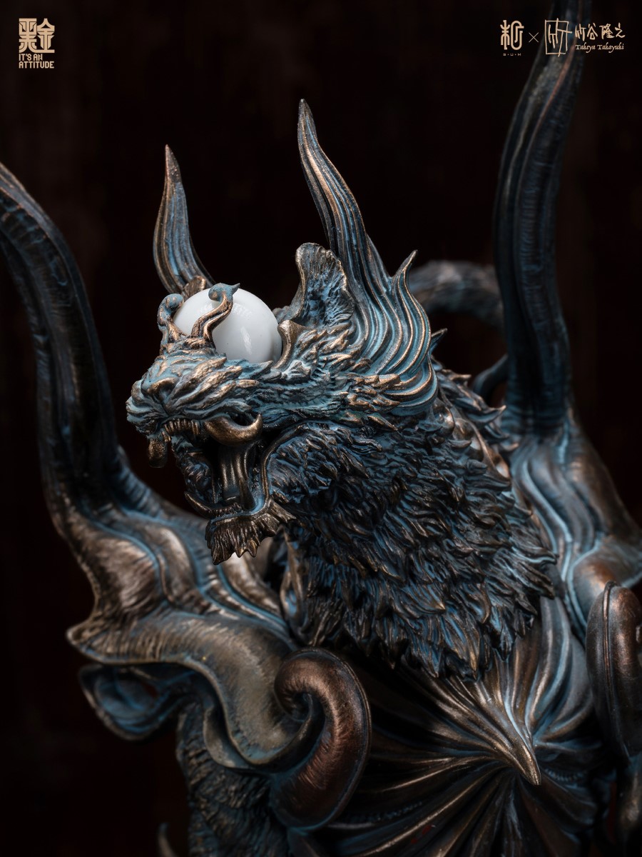 Four Gods Seals - White Tiger Black Gold Paint Version