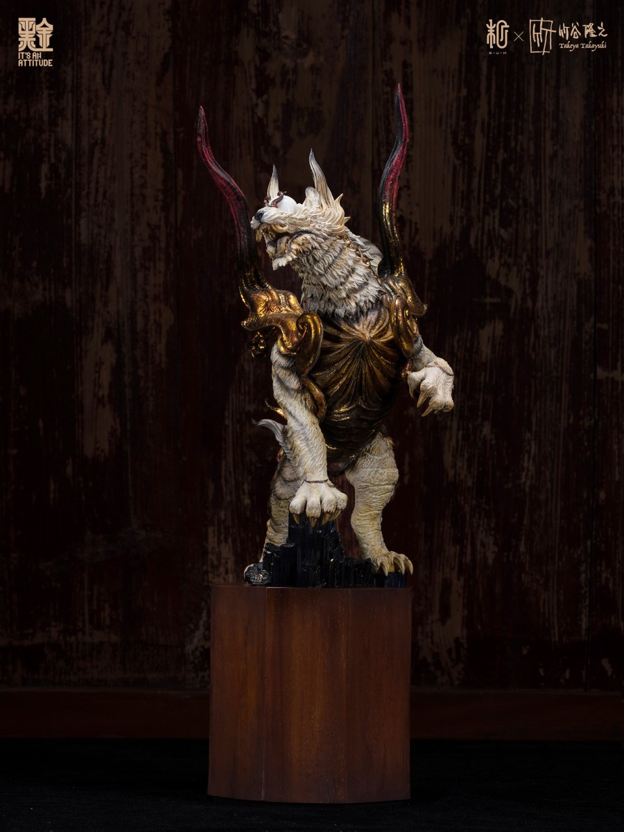 Four Gods Seals - White Tiger Black Gold Paint Version