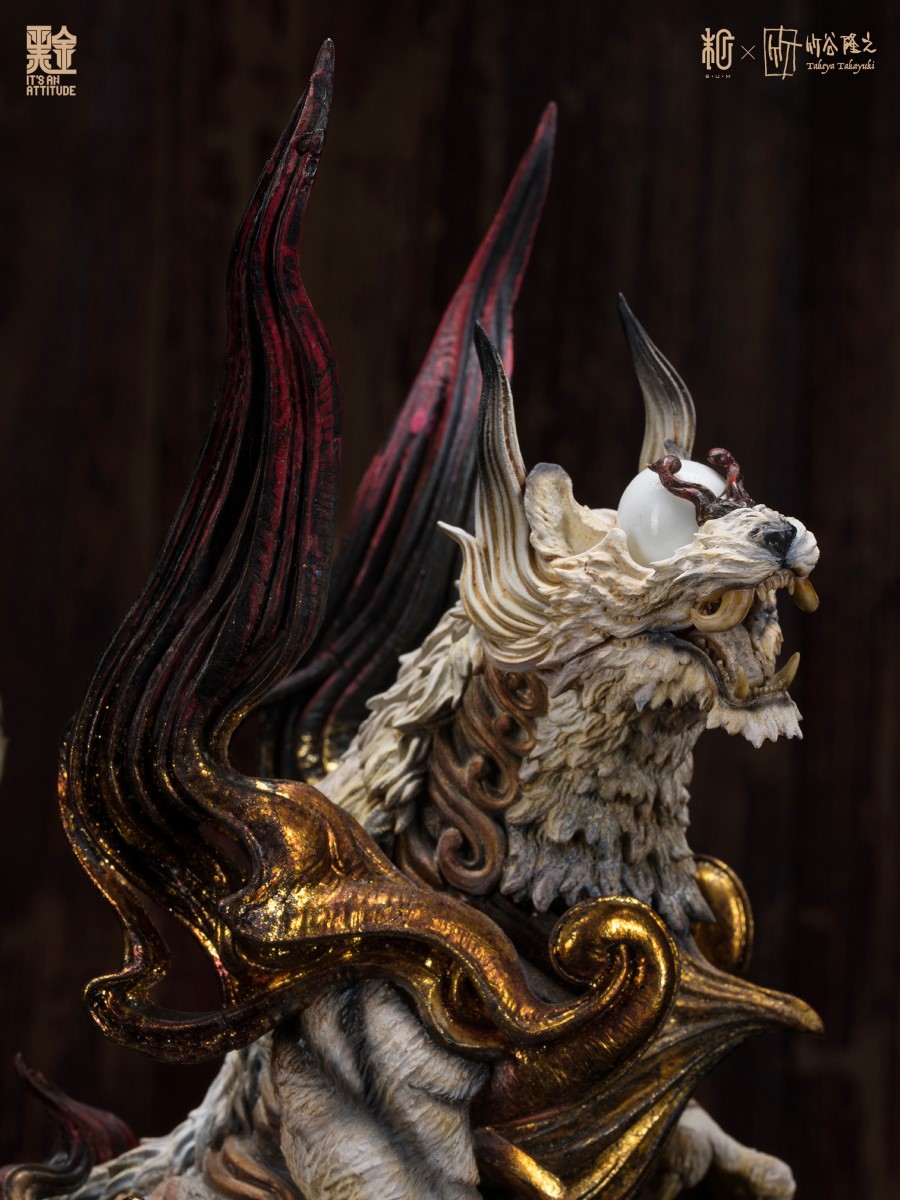 Four Gods Seals - White Tiger Black Gold Paint Version