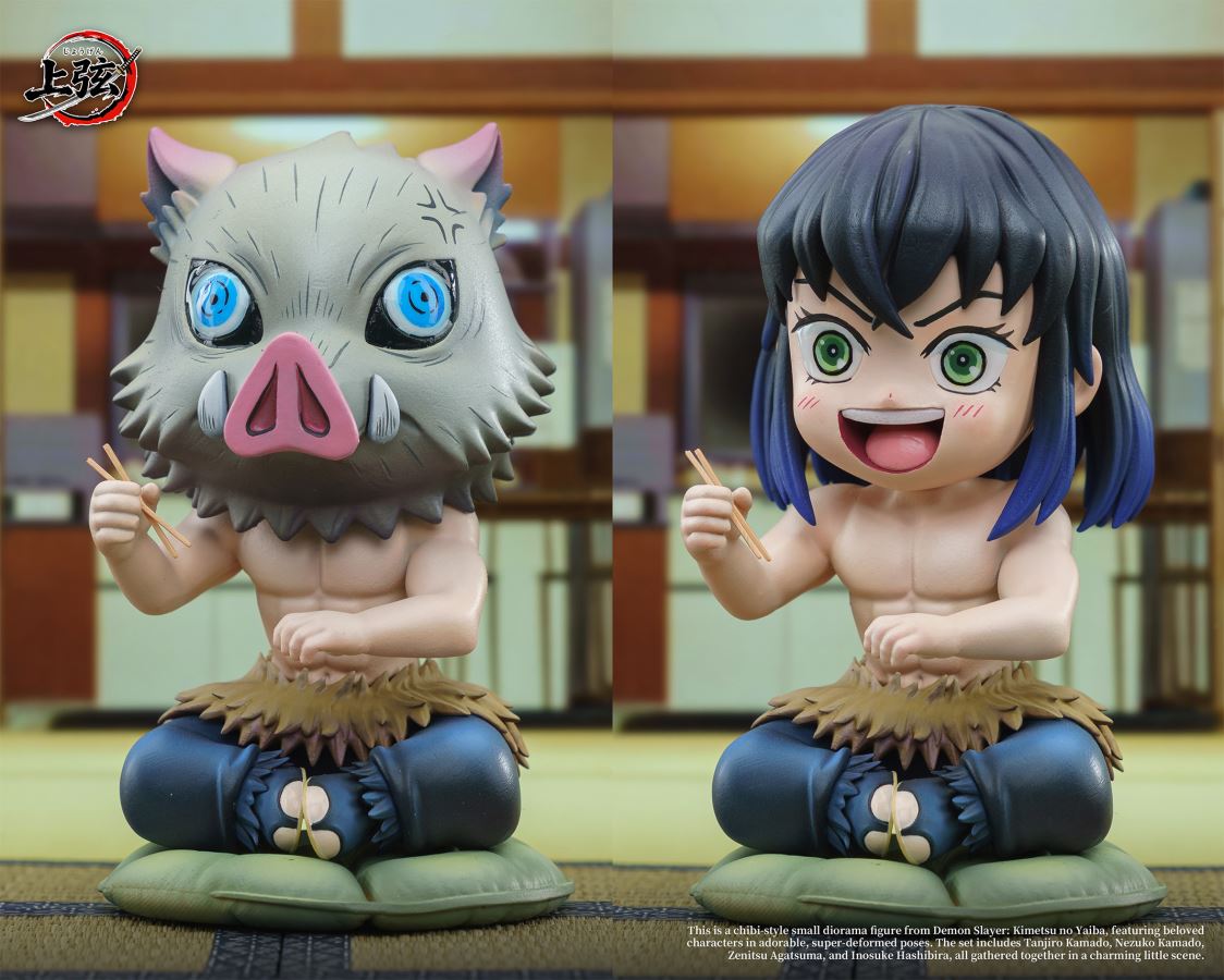 Q ver Tanjiro & Nezuko & Zenitsu & Inosuke - Demon Slayer