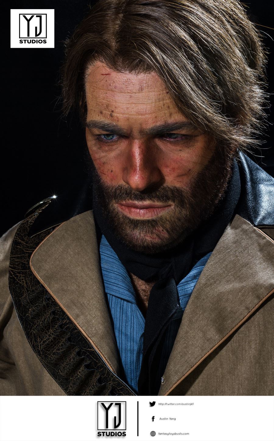 Bust of Arthur Morgan - Red Dead Redemption 2