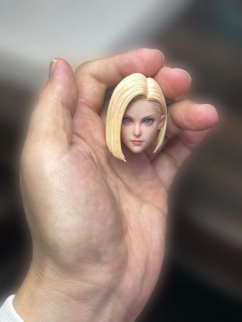 Short Hair Versatile Girl Head Sculpt with Articulated Eyes - Gilly 1/6