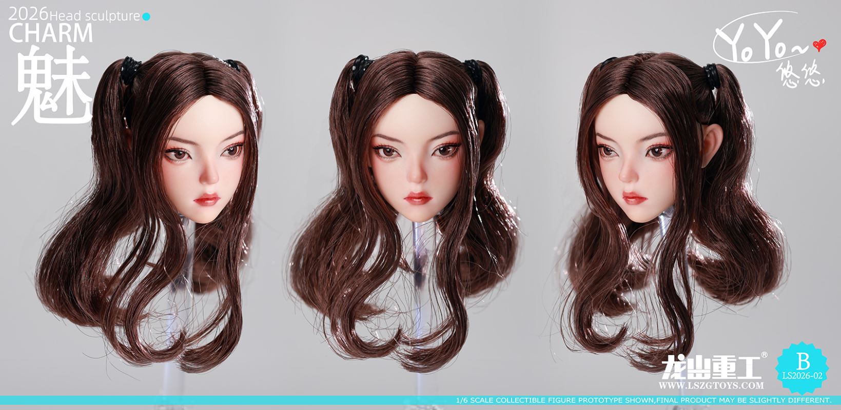 YOYO Female Head Sculpt 1/6