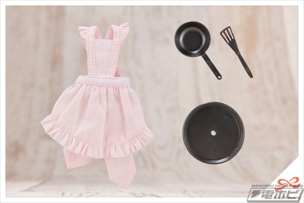 Tiny Closet Frill Apron [White] / [Pink]