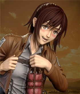 Sasha-steals-meat-Attack-On-Titan