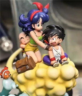 Launch-riding-a-somersault-cloud-Dragon-Ball