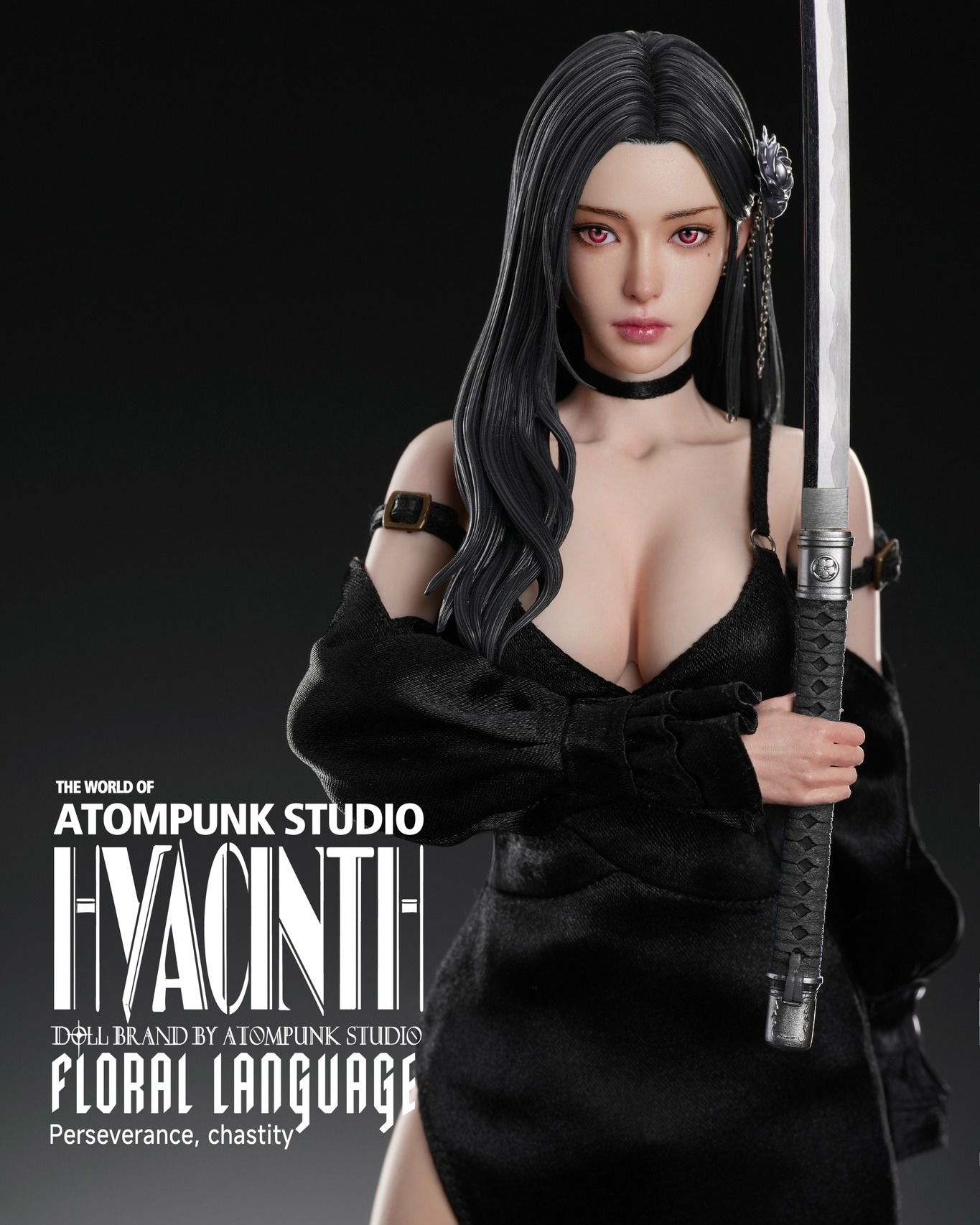 Blade Girl Hyacinth Floral Language [Special Edition Black] 1/6