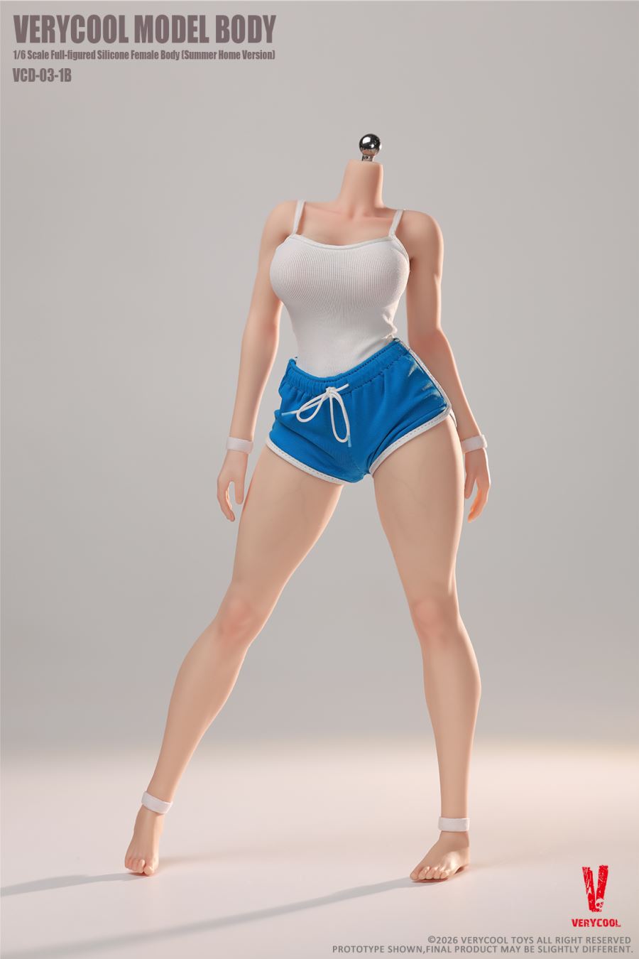 Body No.3 - Full-Figured 1/6 Silicone Female Body [Summer Loungewear Version]