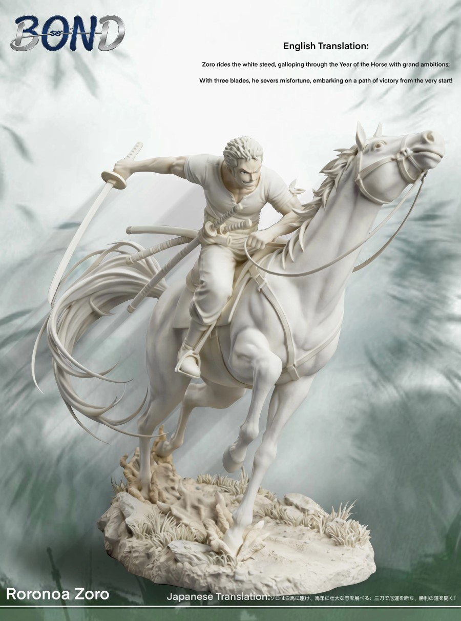White Horse Riding Zoro - One Piece