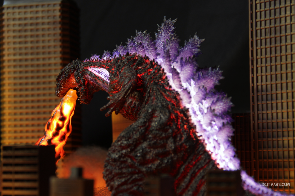 Godzilla City Fire Scene Creation