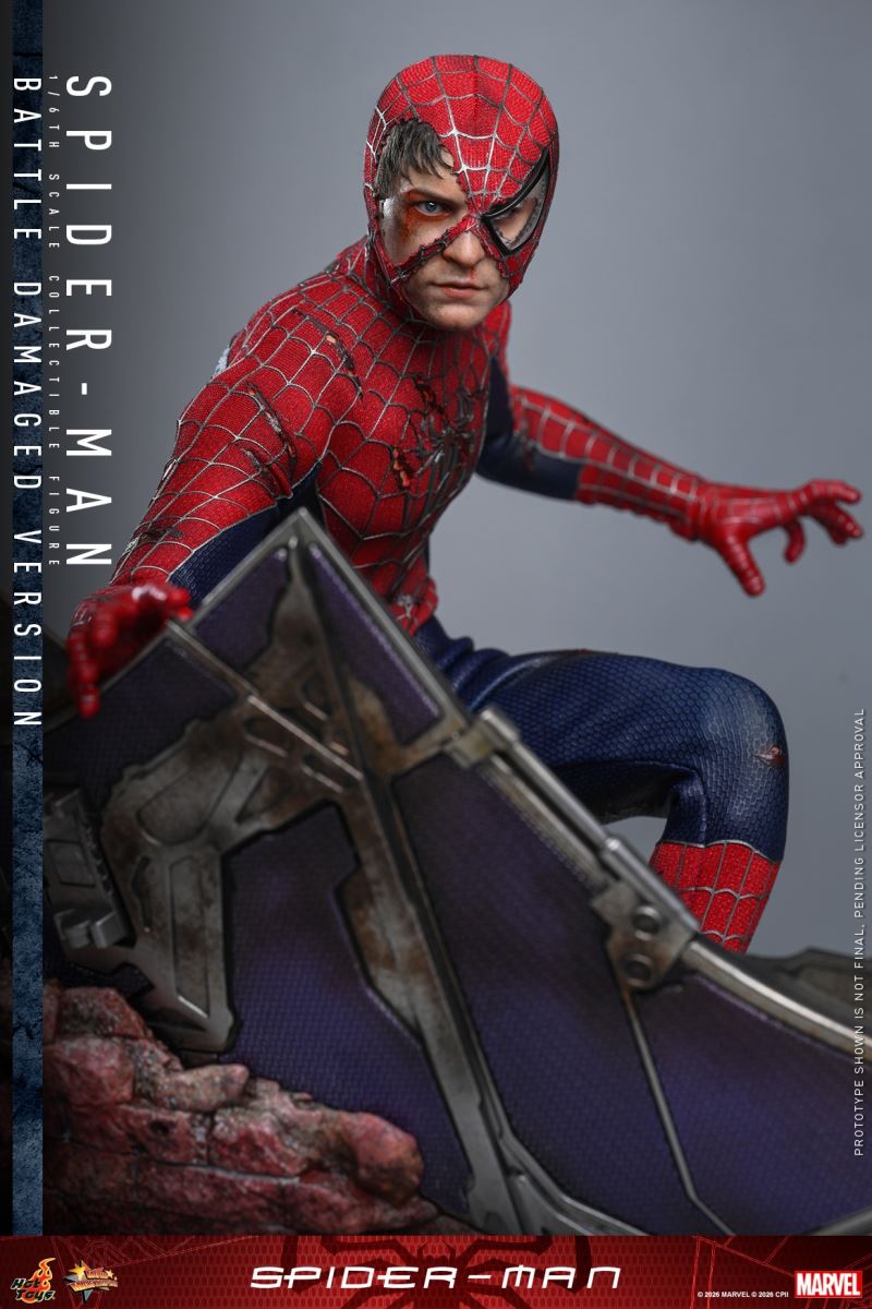 The Spider-Man (Battle Damaged) 1/6