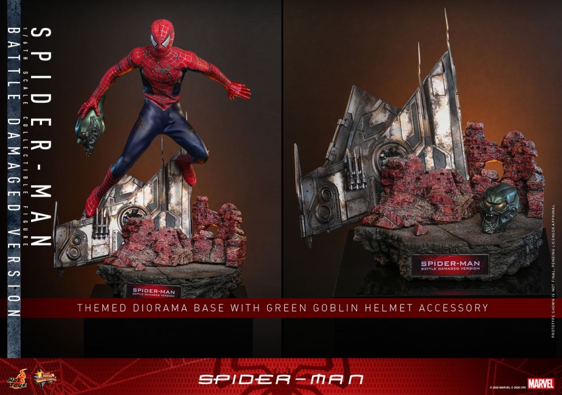 The Spider-Man (Battle Damaged) 1/6