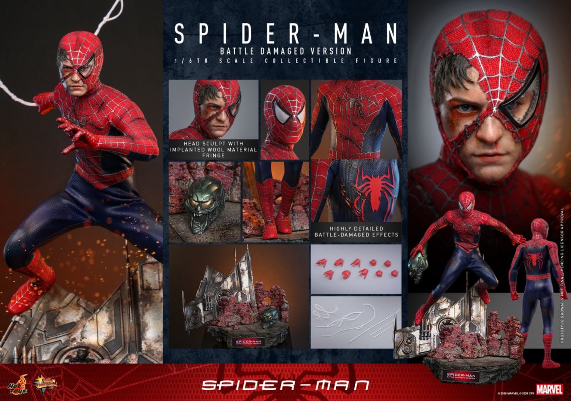 The Spider-Man (Battle Damaged) 1/6