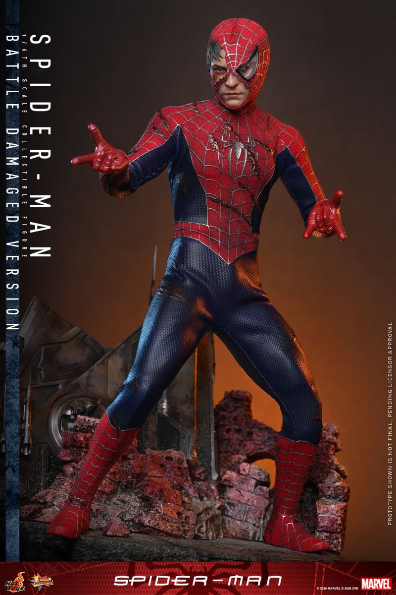 The Spider-Man (Battle Damaged) 1/6