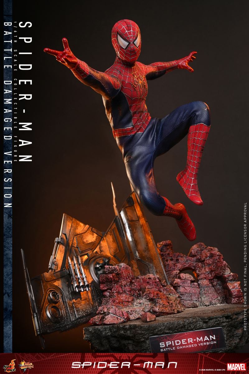 The Spider-Man (Battle Damaged) 1/6