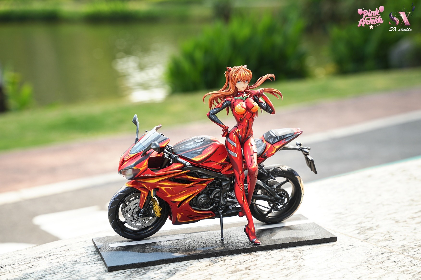 Motorcycle Girl Asuka - Evangelion 1/6