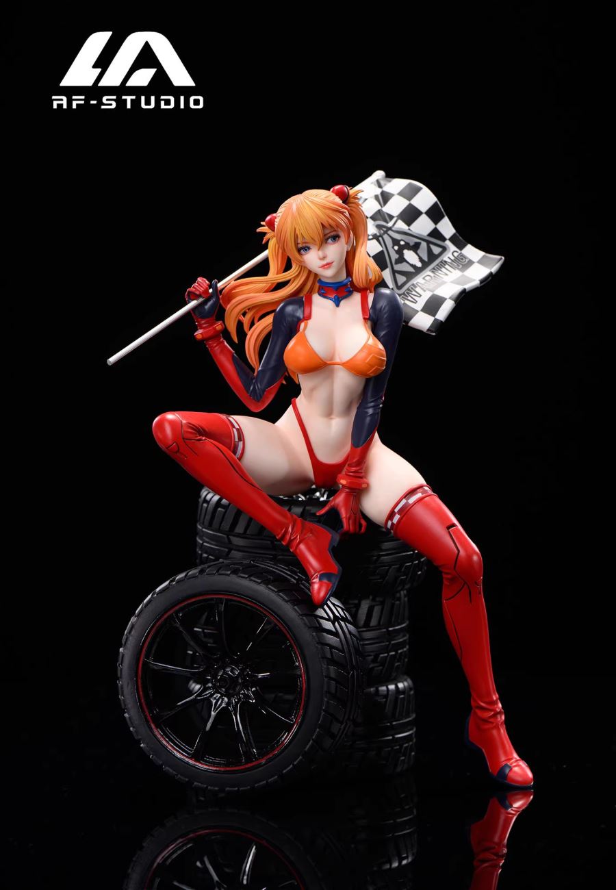 Asuka sitting on car - Evangelion 1/6